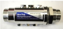 Caption: The K1- Series of SurgeGuard™ lightning arrestors for very high power RF Applications