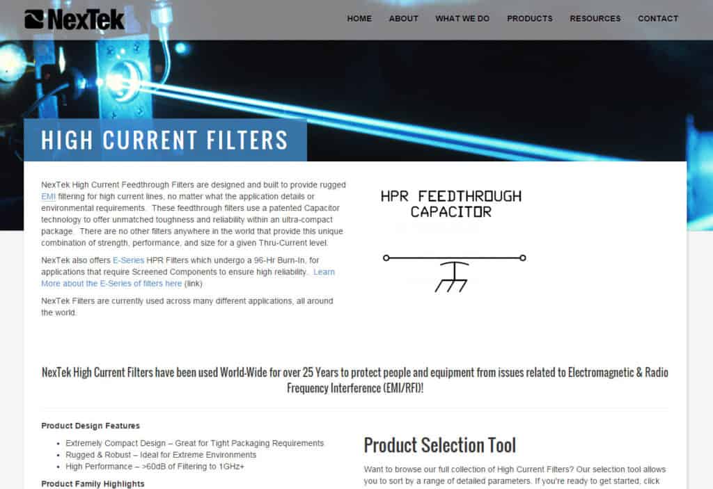 Filters Landing Page Preview
