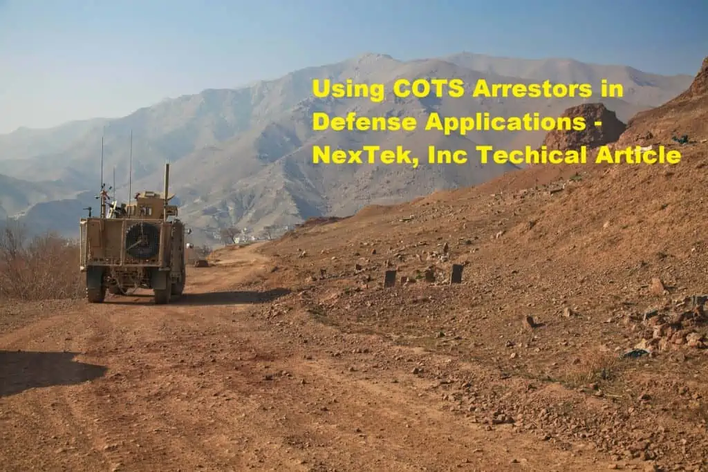 MRAP Photo Afghanistan - COTS in Defense Applications