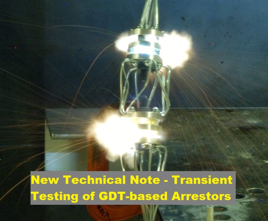 Full Scale Lightning Testing - Technical Note GDT Transient Testing