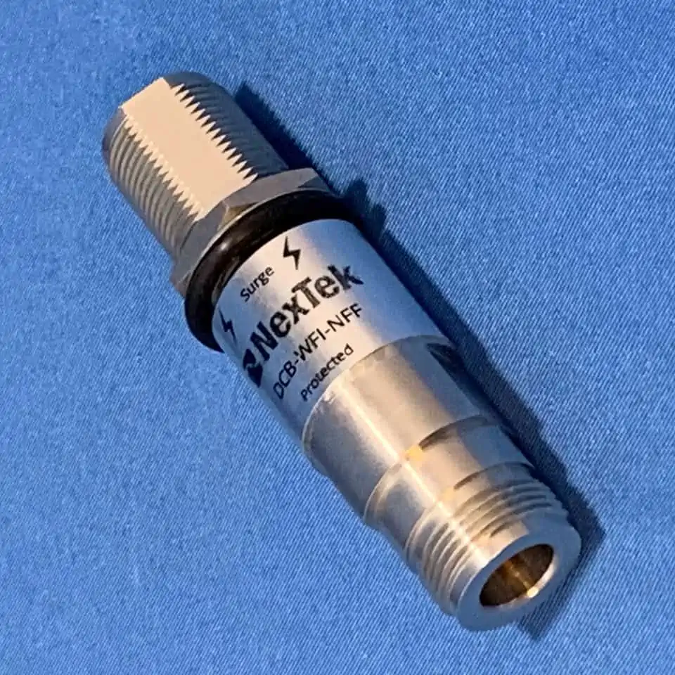 DCB series surge arrestor is a RF broadband device designed for surge and lightning protection applications